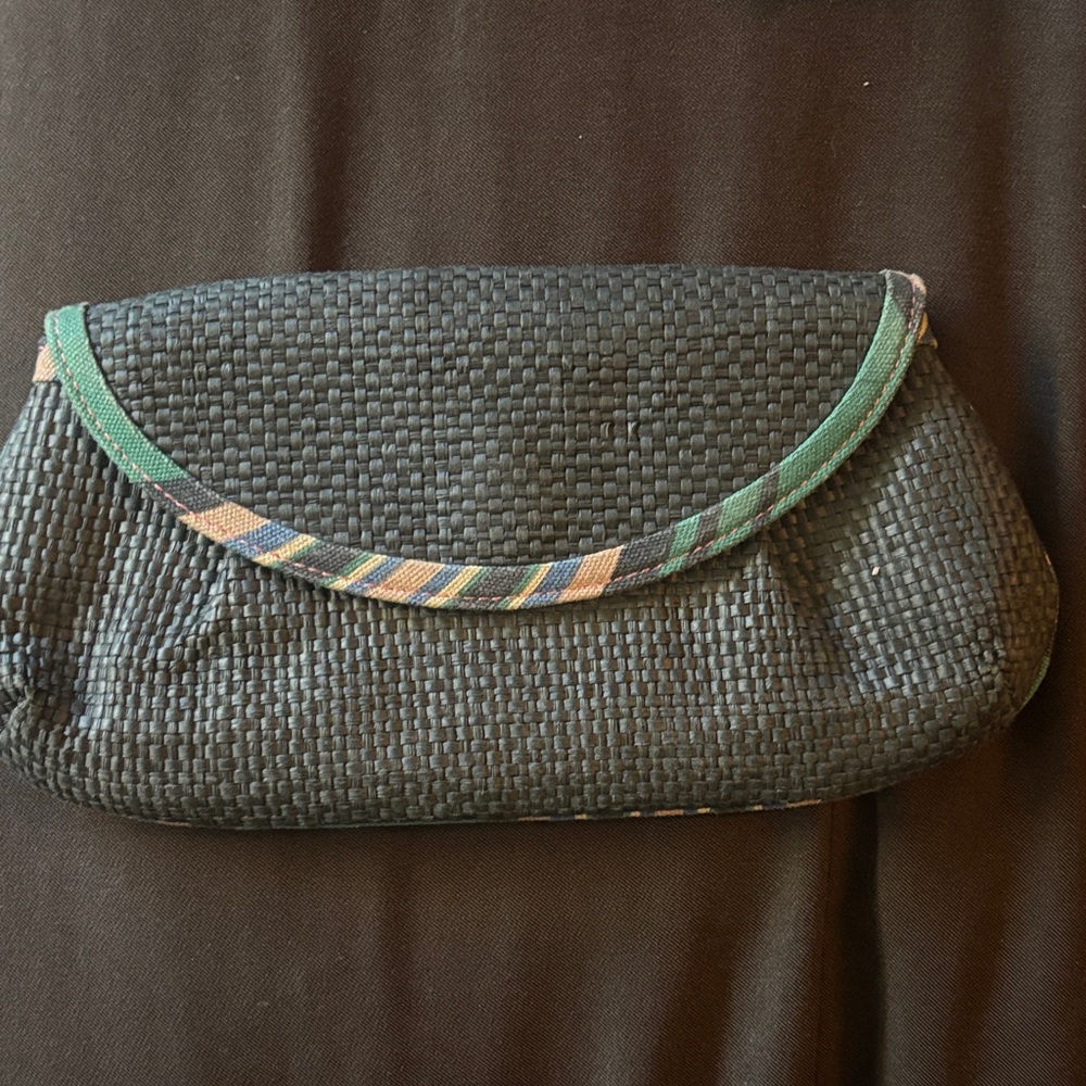 Stylish navy  Woven Clutch